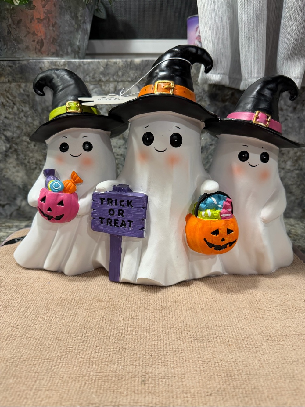 Goblin & Ghoul Halloween Ghost Trio Figurine | Trick or Treat | NWT